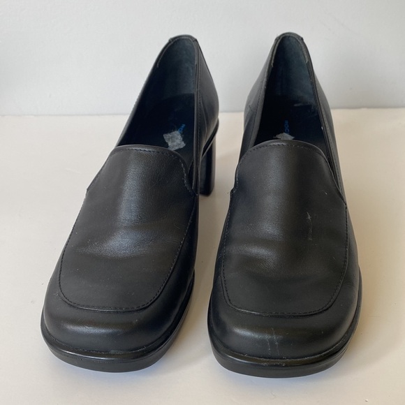 Rockport black leather block heel square toe shoe women’s 6.5 - Picture 12 of 14